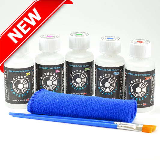 Paraloid™ B-72 (MultiPack) 5 x 50ml (3%, 5%,10%,15% & 20% Concentrations)