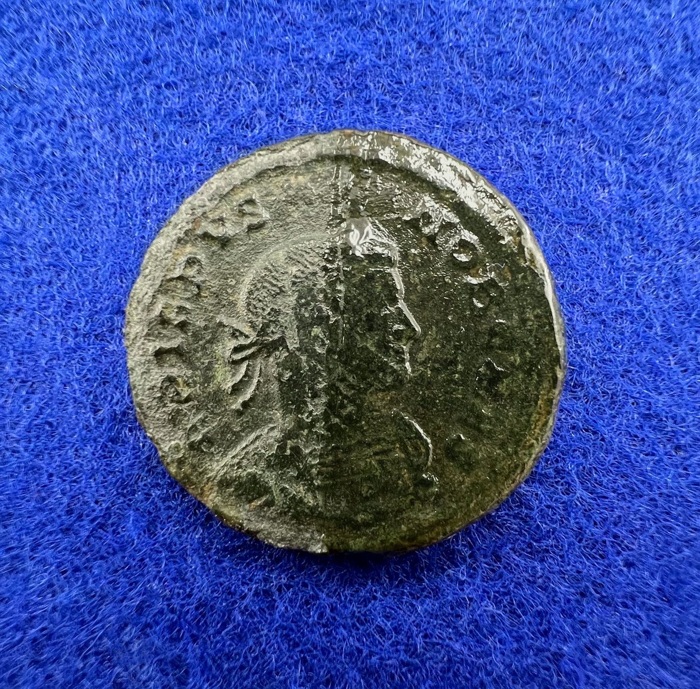 Crispus 321AD Roman Coin Obverse